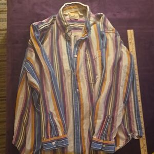 Chic Multicolor Striped Shirt